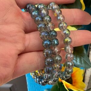 Iridescent Beaded Bracelet